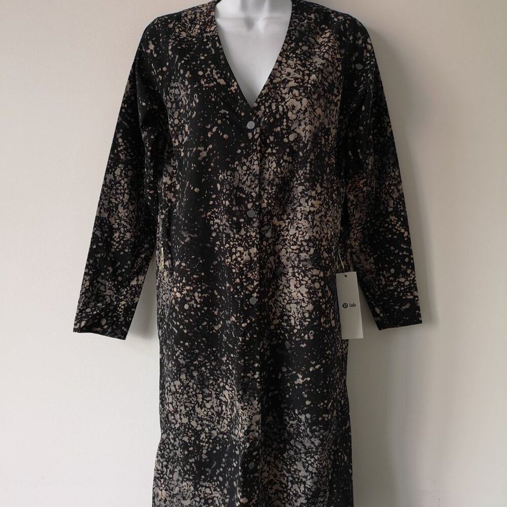 NWT LULULEMON LAB PNSF Black Multi Revera Duster Dress Jacket XS